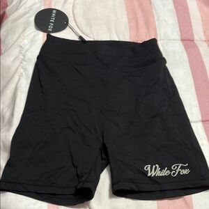 Women's Black Shorts WHITE FOX